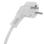 Cable de alimentación IEC-60320 blanco C13 SCHUKO-macho 3m - CH08200 - 03
