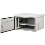 Armario rack 19" para exterior IP55 de 6U en acero inoxidable blanco SOHORack GO 600x600x420 mm - WX17100 - 02