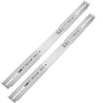Guías laterales telescópicas de 500 mm extensibles para caja rack 19" IPC, Color plateado - RZ05800 - 01
