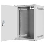 Armario Rack mural 10" 9U F310 280x310x469mm pared desmontado DIY blanco Lanberg - TR19400 - 02