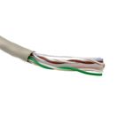 Bobina de cable de red ethernet Cat. 6a UTP de 305 m rígido de color gris - LM02600 - 05