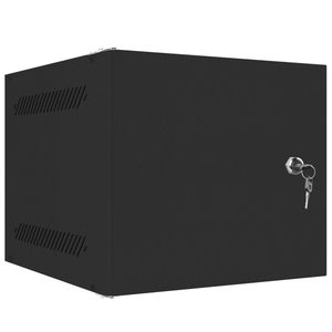 Armario Rack mural 10" 4U F310 280x310x247mm pared desmontado DIY negro Lanberg