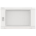 Armario Rack mural 19" 6U F450 600x450x379mm pared desmontado DIY blanco Lanberg - WK31600 - 08
