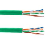 Bobina de cable de red LAN UTP categoría cat.6 23AWG CCA rígido verde 305 m - LN09200 - 09