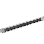 Panel pasacables para rack 19" de 1U con cepillo y color blanco - WT05200 - 02