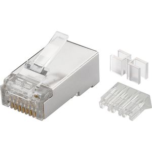 Conector STP Cat.6A RJ45 macho para crimpar - 100 unidades