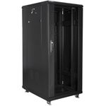 Armario Rack 19" de pie 27U F800 600x800x1431mm negro Lanberg - WL52400 - 01