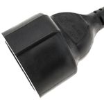 Cable eléctrico alta calidad 3x1.5mm² IEC60320 C20 a schuko hembra 30cm - FA07200 - 06