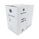 Bobina de cable de red ethernet Cat. 6 FTP de 305 m flexible de color gris - LM03400 - 01