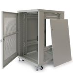 Armario rack 19" de pie 20U 600x800x1000mm blanco MobiRack GO montado - WB05200 - 03