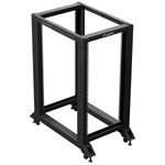 Armario Rack abierto 19" 22U F1000 600x1000x1229mm desmontado DIY negro Lanberg - WL58700 - 03