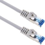 Cable de red ethernet Cat. 6a SFTP de 0,5 m de color gris - RU06200 - 01