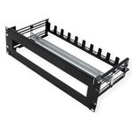 Adaptador de carril DIN de 3U con orificio para armario rack 19" - RZ07200 - 01