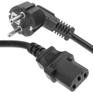 Cable eléctrico de alimentación IEC60320 C13-hembra a Schuko-macho 5 m