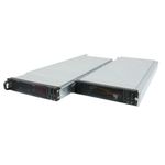 Caja ATX rack19 1U F545 4x3.5 para 2 Atom Mini-ITX extraible de RackMatic - CK08100 - 01