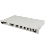 Patch panel blanco para rack 19" 1U 24 SC duplex o LC quad - FQ10500 - 03