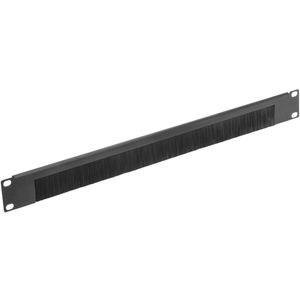 Panel pasacables guíacables para armario rack 19" 1U con cepillo inferior para gestión de cables