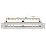 Patch panel configurable 10" de 12 puertos FTP 1U blanco Lanberg - RD14700 - 02