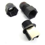 Keystone RJ45 hembra a RJ45 hembra Cat.6 UTP con protección IP68 - RD06900 - 02