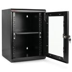 Armario rack mural 10" 6U 310x280x370mm con bandeja TENRack GO montado - TR08500 - 02