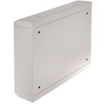 Armario rack mural 19'' 9U 600x150x505mm pared con puerta metálica SOHORack blanco - WR02700 - 02