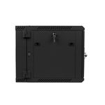 Armario Rack mural 19" 9U F600 600x600x507mm pared desmontado DIY negro Lanberg - WK34400 - 07