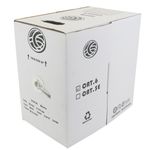 Bobina de cable de red ethernet Cat. 6 FTP de 305 m rígido de color gris - LM07200 - 02