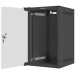 Armario Rack mural 10" 9U F310 280x310x469mm pared desmontado DIY negro Lanberg - TR19300 - 02