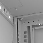 Armario rack mural 19'' 6U 540x350x370mm blanco pared desmontado DIY Lanberg - WN11400 - 08