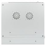 Armario Rack mural 19" 9U F600 600x600x507mm pared desmontado DIY blanco Lanberg - WK34500 - 04