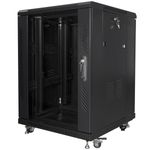 Armario Rack 19" de pie 15U F600 600x600x848mm negro Lanberg - WL50100 - 06