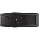 Armario Rack mural 19" 4U F600 600x600x277mm pared desmontado DIY negro Lanberg - WK36200 - 01