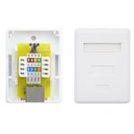 Caja de superficie de 1 RJ45 Cat.6 FTP - RI04400 - 02