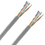 Bobina de cable de red ethernet Cat. 6a UTP CCA de 305 m rígido de color gris - LN07200 - 07