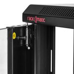 Armario rack mural 19'' pivotante 12U 600x550x635mm pared negro SOHORack GO montado - WK04400 - 06
