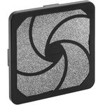 Rejilla de ventilación de plástico con pestañas y filtro de espuma para ventiladores de 120mm - RK06100 - 01