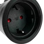 Cable de alimentación eléctrico IEC-60320 C14 a schuko hembra de 1.8m - FA09200 - 02