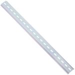 Pack de 3 carriles DIN color zinc de 400mm perforado raíl de 35x7mm - MF08600 - 04