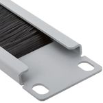 Panel pasacables para rack 19" de 1U con cepillo y color blanco - WT05200 - 08