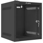 Armario Rack mural 10" 6U F310 280x310x336mm pared desmontado DIY negro Lanberg - TR18900 - 01