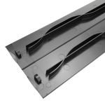 Panel ciego de 2U para armario rack 19" Tapa negra a presión - RM07200 - 04