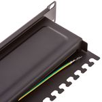 Patch panel rack 24 RJ45 Cat.6A FTP 1U negro con peine para gestión de cables - RD04600 - 05