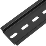 Pack de 3 carriles DIN color negro de 200mm perforado raíl de 35x7mm - MF08100 - 07
