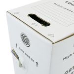 Bobina de cable de red ethernet Cat. 6 FTP de 305 m flexible de color gris - LM03400 - 07