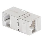 Conector keystone RJ45 a RJ45 Cat.5E FTP color plata de Lanberg KSF5-3090 - RD17000 - 04