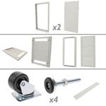 Armario rack 19" de pie 33U 600x600x1600mm blanco MobiRack GO montado - WB06100 - 09