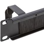 Panel de gestión de cables para armario rack 19" 1U con 5 anillas y cepillo - RR01500 - 08