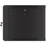 Armario Rack mural 19" 9U F600 600x600x512mm pared desmontado DIY negro Lanberg - WK36800 - 09