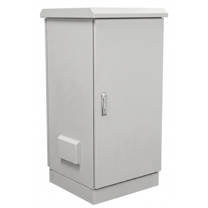 Armario rack 19" para exterior IP55 de 22U en acero inoxidable blanco MobiRack GO 600x600x1070 mm - WX17600 - 01