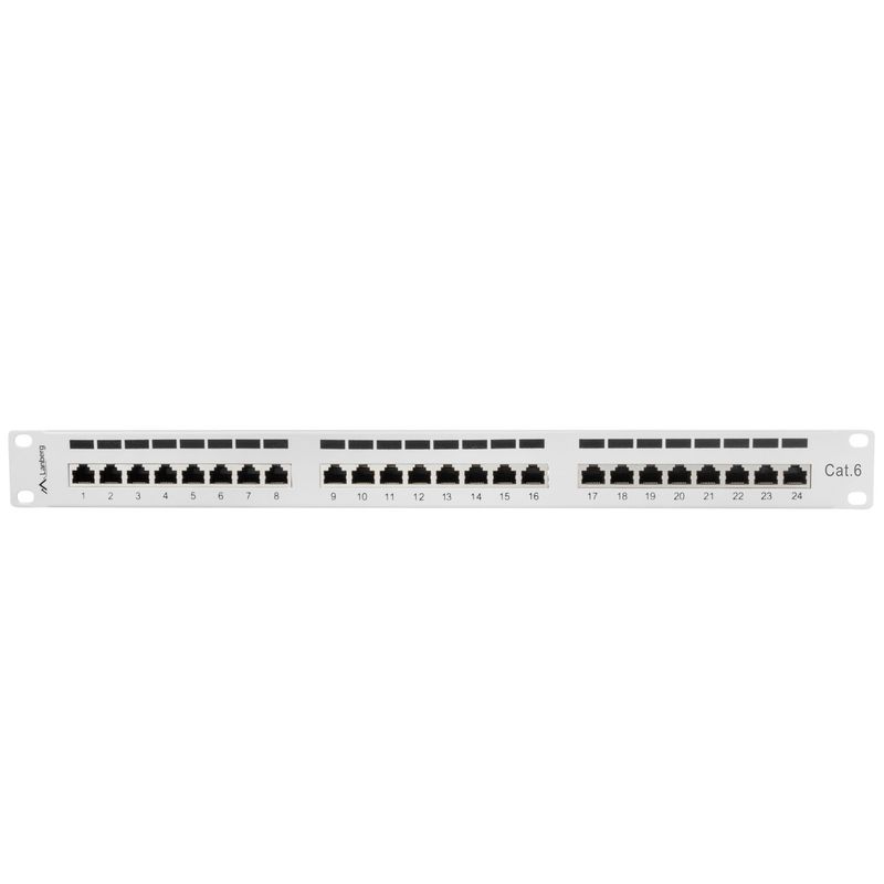 Patch panel 19" blanco de 24 RJ45 CAT.6 FTP 1U Lanberg PPS6-1024-S - RD12200 - 01
